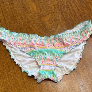 Floral Ruffle Bikini Bottoms
